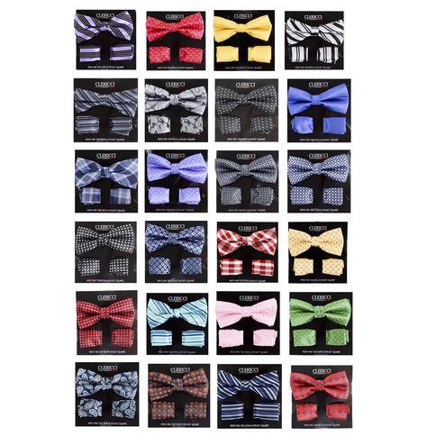 Boys Fancy Bow Tie and Hanky Set - Malcolm Royce
