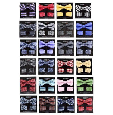 Boys Fancy Bow Tie and Hanky Set - Malcolm Royce