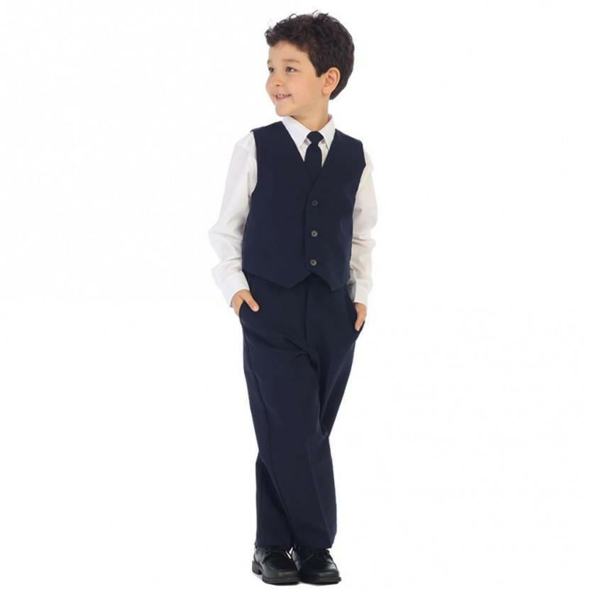 Ringer Bearer Navy Blue Suit for Weddings