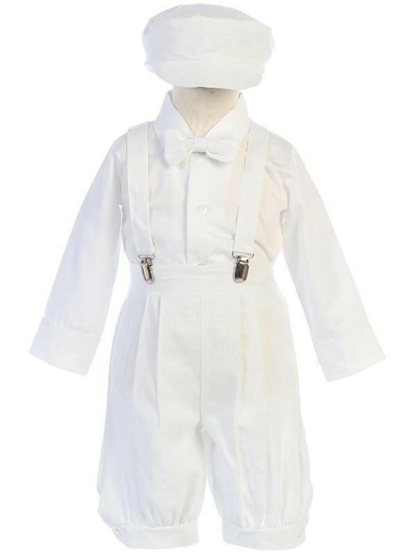 Toddlers White Knickers Outfit with Suspenders G827 - Malcolm Royce
