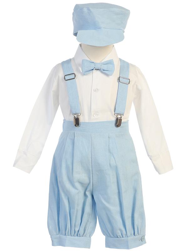 Toddlers Light Blue Knickers Outfit with Suspenders G827 - Malcolm Royce