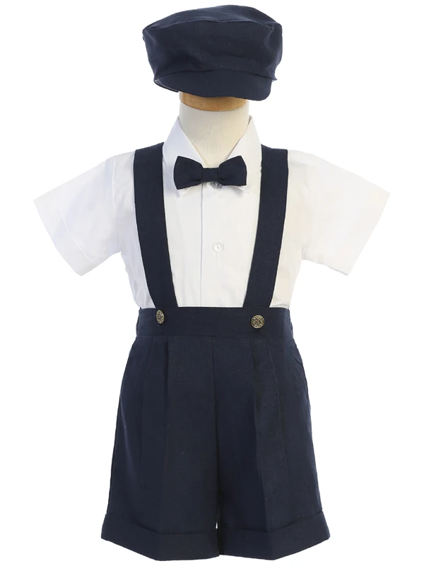 Navy Blue Baby Toddler Shorts Outfit 836 - Malcolm Royce