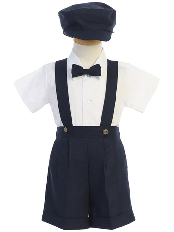 Navy Blue Baby Toddler Shorts Outfit 836 - Malcolm Royce