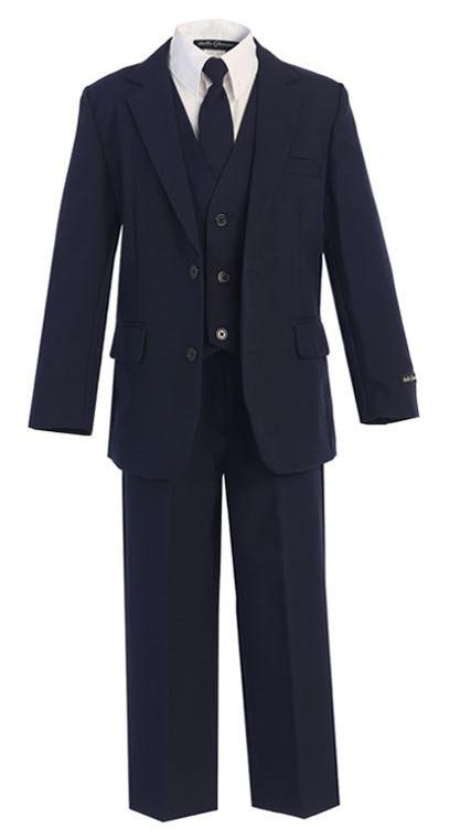 Boys Navy Suit Classic Slim - Malcolm Royce