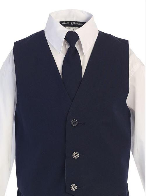 Boys Navy Suit Classic Slim - Malcolm Royce