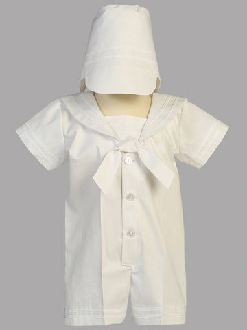 Baby Boys White Baptism Sailor Outfit - Owen