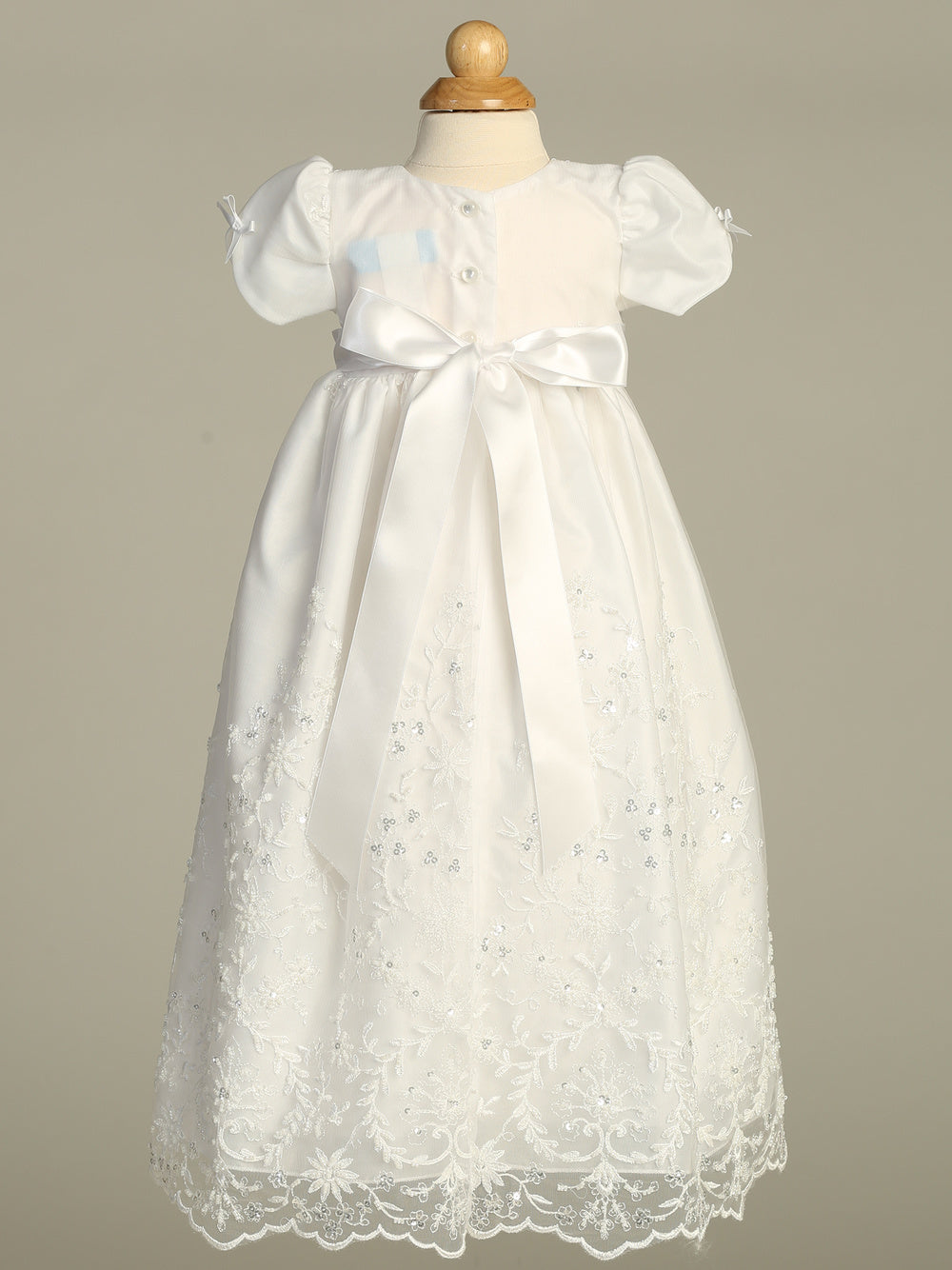 Girls Baptism Gown Sofia - White Christening | Malcolm Royce Sofia / 3-6M Girls Baptism Gown Sofia - White Christening | Malcolm Royce Sofia / 3-6M