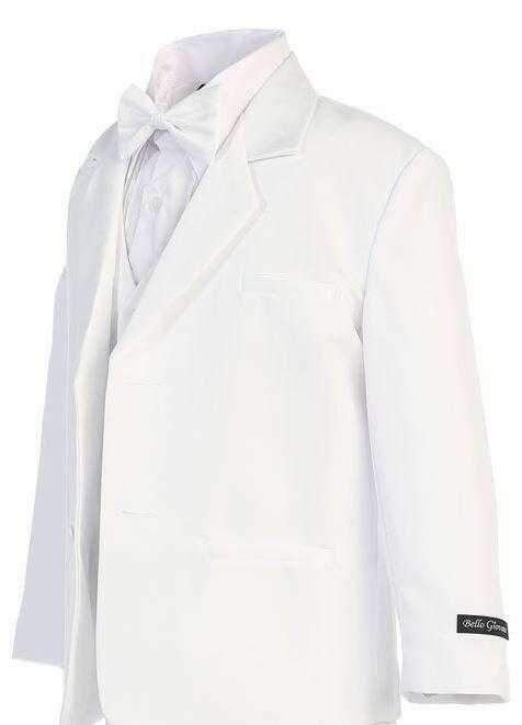 Kids White Tuxedo - Malcolm Royce