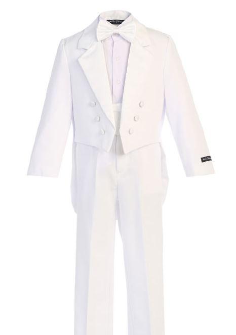 Childs White Long Tail Tuxedo - Malcolm Royce