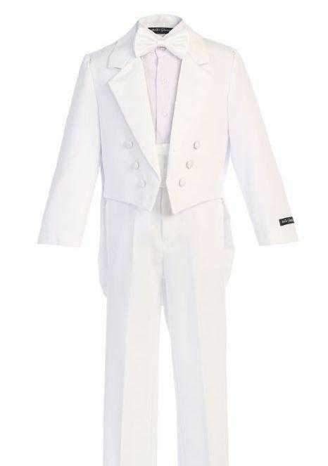 Childs White Long Tail Tuxedo - Malcolm Royce