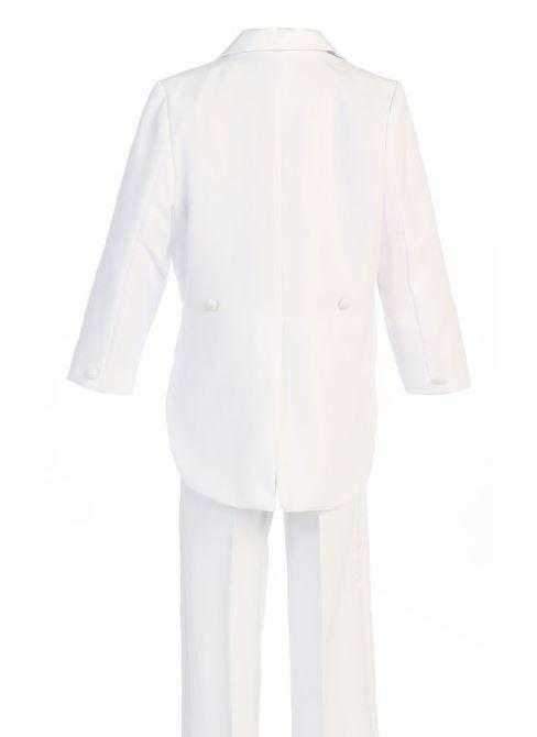Toddlers White Long Tail Tuxedo - Malcolm Royce