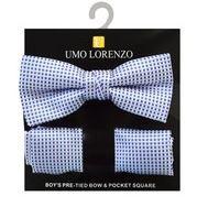 Boys Fancy Bow Tie and Hanky Set - Malcolm Royce