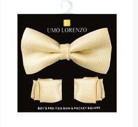 Boys Fancy Bow Tie and Hanky Set - Malcolm Royce