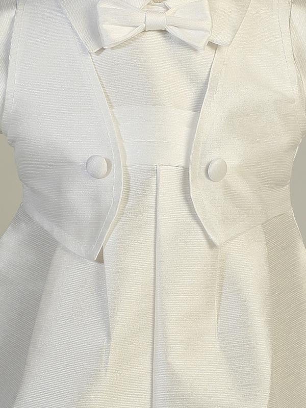 boys baptism rompers